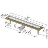 Сифон Inox Style двойно версаче 985x80 - хидроизолационен фланец 6 inox_style_double_versace_hidro_
