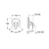 Grohe Eurosmart за вграждане за душ 2 19451001