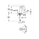 Grohe Concetto S-Size за умивалник без изпразнител 2 3224010E