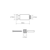 Bemeta Omega закачалка 30mm 2 104506092