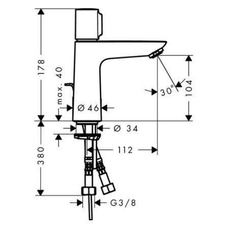 Hansgrohe Select E 110 за мивка