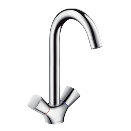 Hansgrohe Logis двуръкохватков смесител за кухня с изпразнител