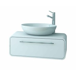 Arvipo Oval долен шкаф с чекмедже 80см бял arvipo_oval_dolen80_bial