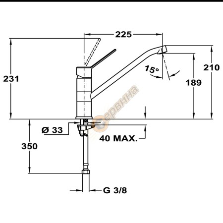 TEKA MT PLUS 973 Кухненски смесител с керамична глава