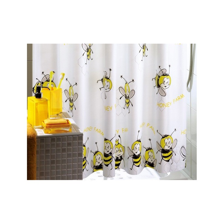 Honey Farm завеса за баня с пчелички 180x200 0CO31830430