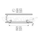 Vivalux LED панел - ESTE LED 18W CL/W 2 003390