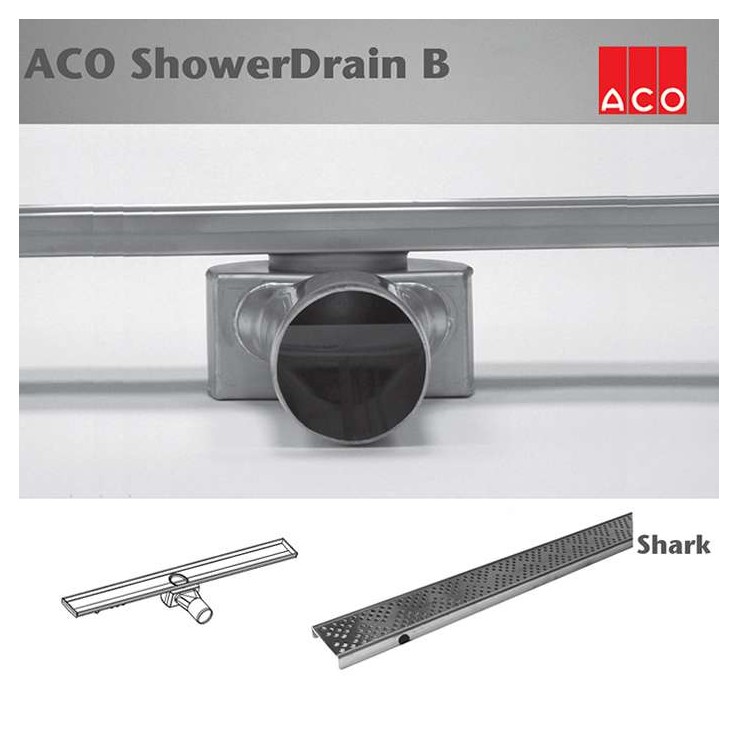 ACO Shower Drain B Shark 685x70mm лентов сифон 416258+416359