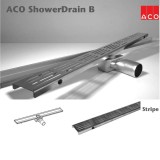 ACO Shower Drain B Stripe 685x70mm лентов сифон 1 416258+416355