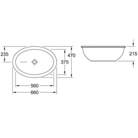 Villeroy & Boch Loop & Friends56х37.5 см мивка за под плот