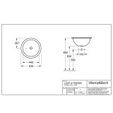 Villeroy & Boch Loop & Friends 53.5 см мивка за вграждане 8 61405101