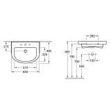 Villeroy & Boch Subway 2,0 65х49см овална мивка 7 7114FA01