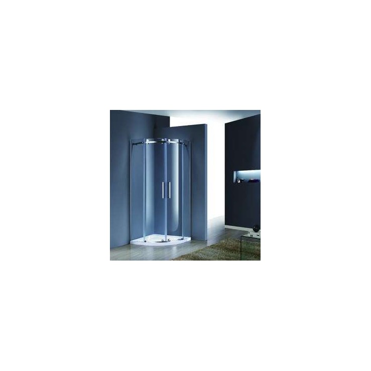 Овална Luxury с плъзгащи се врати 6мм стъкло 90х90х190 GDS_C_Luxury9090190