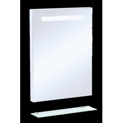 Огледало 80х60 с LED осветление и етажерка GDSSANT_ZI818