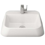 Bocchi Firenze 50см умивалник за монтаж върху плот бял гланц 3 1074 001 0126