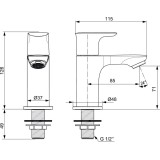 Connect Air канела стояща, ограничител дебит 5л/мин 2 A7031