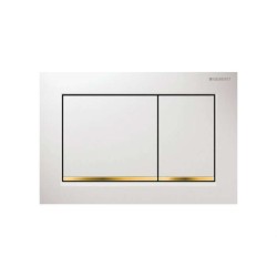 Geberit Omega 30 активатор за WC бял/златен 115.080.КК.1 
