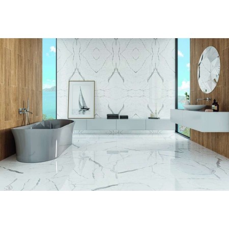 Calacatta Full Lappato 60x120 имитация на мрамор