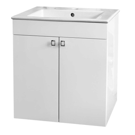 Долен Athena 55см PVC с мивка, две врати, конзолен