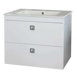 Долен Venera 71см PVC, конзолен с чекмеджета и мивка VE7101N