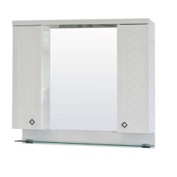 Шкаф Angara горен 80см PVC, огледало и LED осветление PM8001USM2