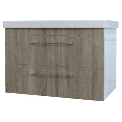 Долен Roma 85см PVC, чела с HPL покритие, мивка, конзолен R85H1146N