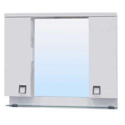 Шкаф Triniti Next горен 80см PVC, огледало и LED осветление TR8001UN2