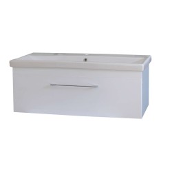 Долен Elit 100см - Slim Line PVC, конзолен с мивка E10001N