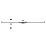 Geberit душ канал CleanLine 20 - полиран метал 30-90 см 6 154.450.KS.1 