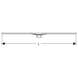 Geberit душ канал CleanLine 20 - полиран метал 30-90 см 8 154.450.KS.1 