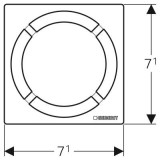 Решетка за сифон Geberit 8x8 cм 3 154.311.00.1 