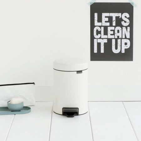 Brabantia NewIcon 5 l - кош с педал, бял
