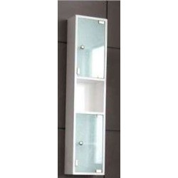 Колона PVC бяла, стъклени вратички gds_pvc_ICP604685-3
