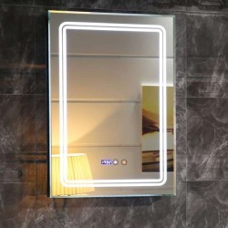 Огледало с "Touch screen", LED осветление, часовник 50х70сm gds_ICL1791