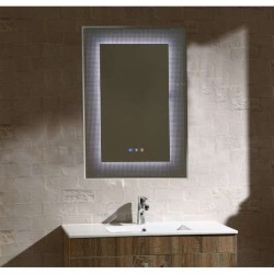 Огледало с "Touch screen", LED осветление, часовник 60х90 см gds_ICL1793