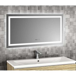 Огледало с "Touch screen", LED осветление, часовник 120х60 сm gds_ICL1795