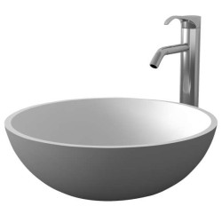 Кръгла мивка iStone за плот 40 см, сива gds_ICB 645G