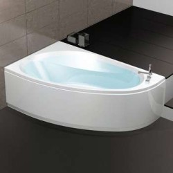 Хидромасажна асиметрична Hafro Nova Whirlpool 160х100 с рамка, панели, сифон - лява 2NVB5S3