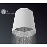 Alpi Fred душ глава с Led осветяване - долно, бяла, за стена 1 FDP02 CR BI