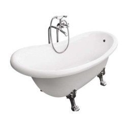 Besco Amelia 190 свободностояща  вана 190х77 см, хром лъвски лапи WKA-190W+CH