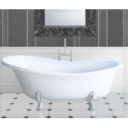 Besco Amelia 190 свободностояща  вана 190х77 см, бели лъвски лапи WKA-190W+BI