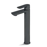 Vema Slate висок стоящ смесител за мивка тип купа, черен мат 1 V14021.F0.202