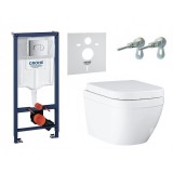Grohe  WC комплект Solido 5 в 1 за вграждане, бутон Arena Cosmopolitan овал, ПРОМО 1 39536000/3650100