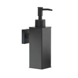 Gedy G-Seal диспенсър течен сапун, стенен, квадратен, черен мат 1 2079 14