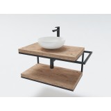 Долен шкаф Quadro 80 см с два дървени плота от масив 1 quadro_80_2xwood