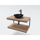 Долен шкаф Quadro 80 см с два дървени плота от масив 2 quadro_80_2xwood