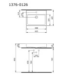 Bocchi Milano 60 см мивка с кръгъл преливник 2 1474 001 0126