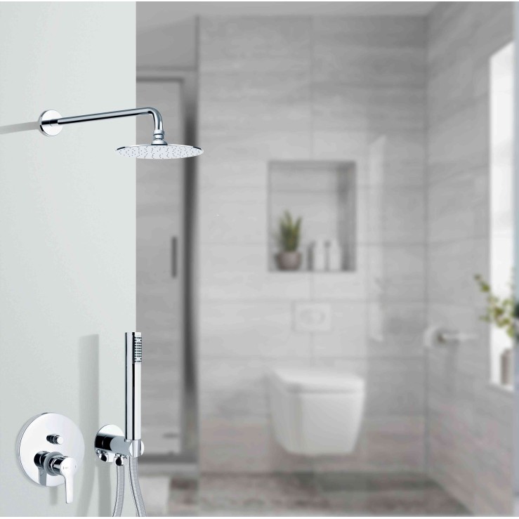 Miro-Alpi 1 душ комплект за вграждане с пита от стена miro-alpi-1-slim-s