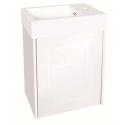 Сглобяем  долен PVC шкаф 46 см  с мивка, конзолен, бял gds_pvc_ICP4530new