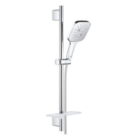 ДУШ ГАРНИТУРА С ТРЪБНО ОКАЧВАНЕ И 3 СТРУИ GROHE RAINSHOWER SMARTACTIVE 130 CUBE