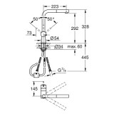 Grohe Minta кухненски смесител с "L"-образен, изтеглащ чучур, ПРОМО 2 32168000